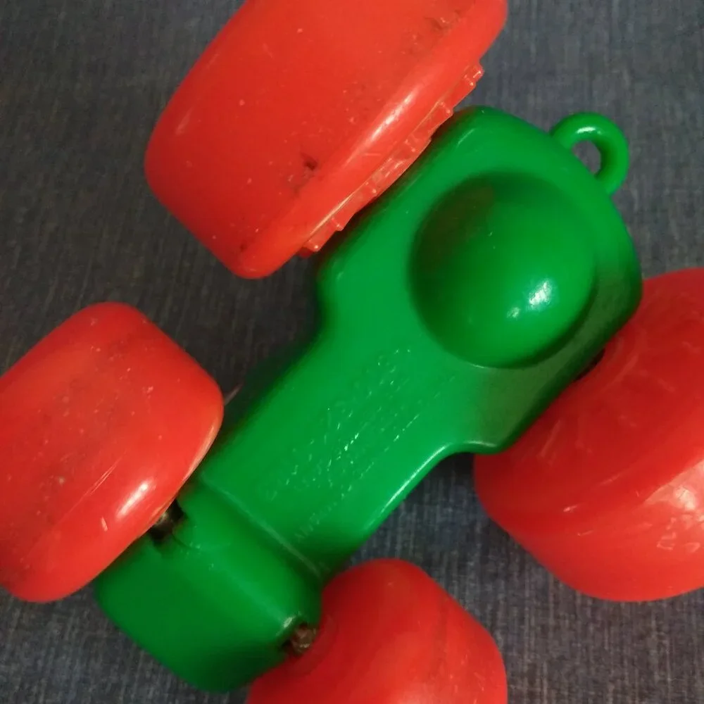 Little Tikes green Tractor with a figurine Vintage